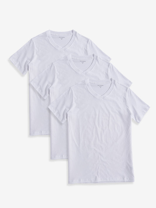 Classic V-Neck Driggs 3-Pack Blanc/Blanc/Noir V-Neck tees