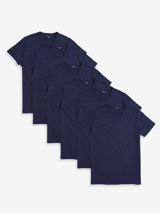 Classic V-Neck Driggs 6-Pack Navy V-Neck tees