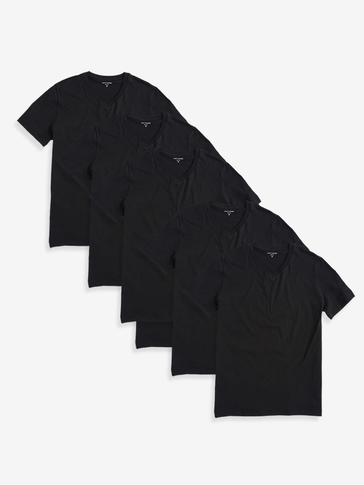  wearing Black Classic V-Neck Driggs 6-Pack Pre Order tees
