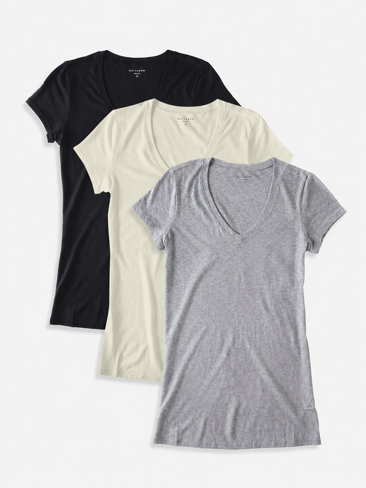 Fitted V-Neck Marcy 3-Pack  bdl3_women_vneck_tee tees
