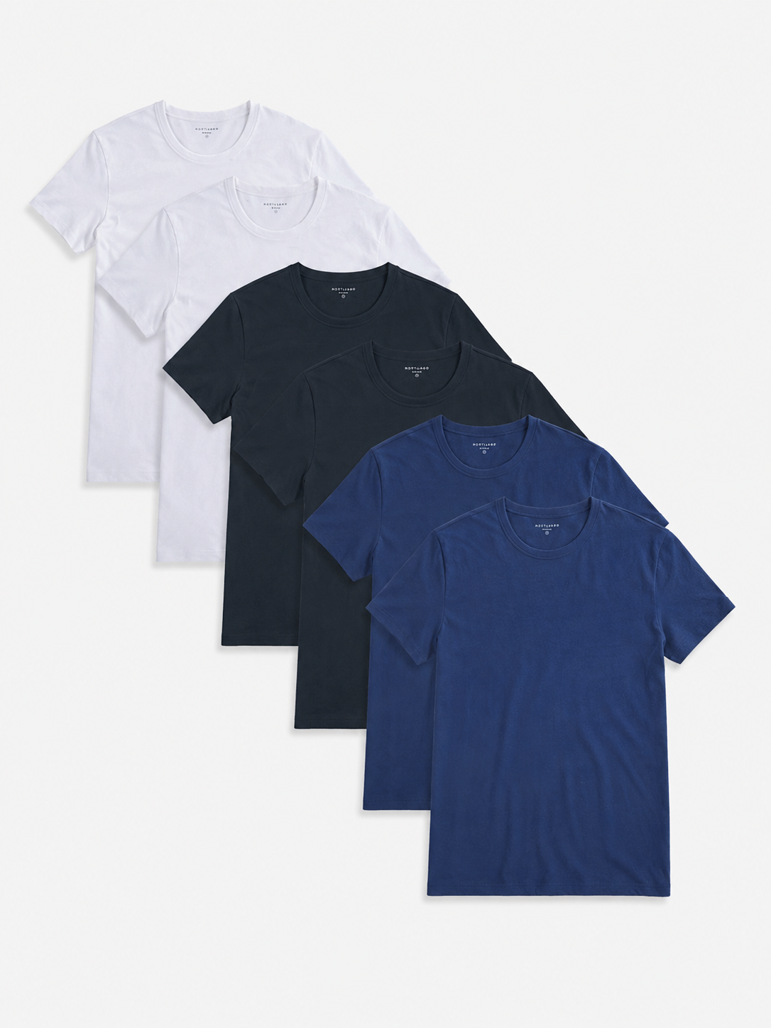  wearing Black/White Classic Crew Driggs 6-Pack Pre Order tees
