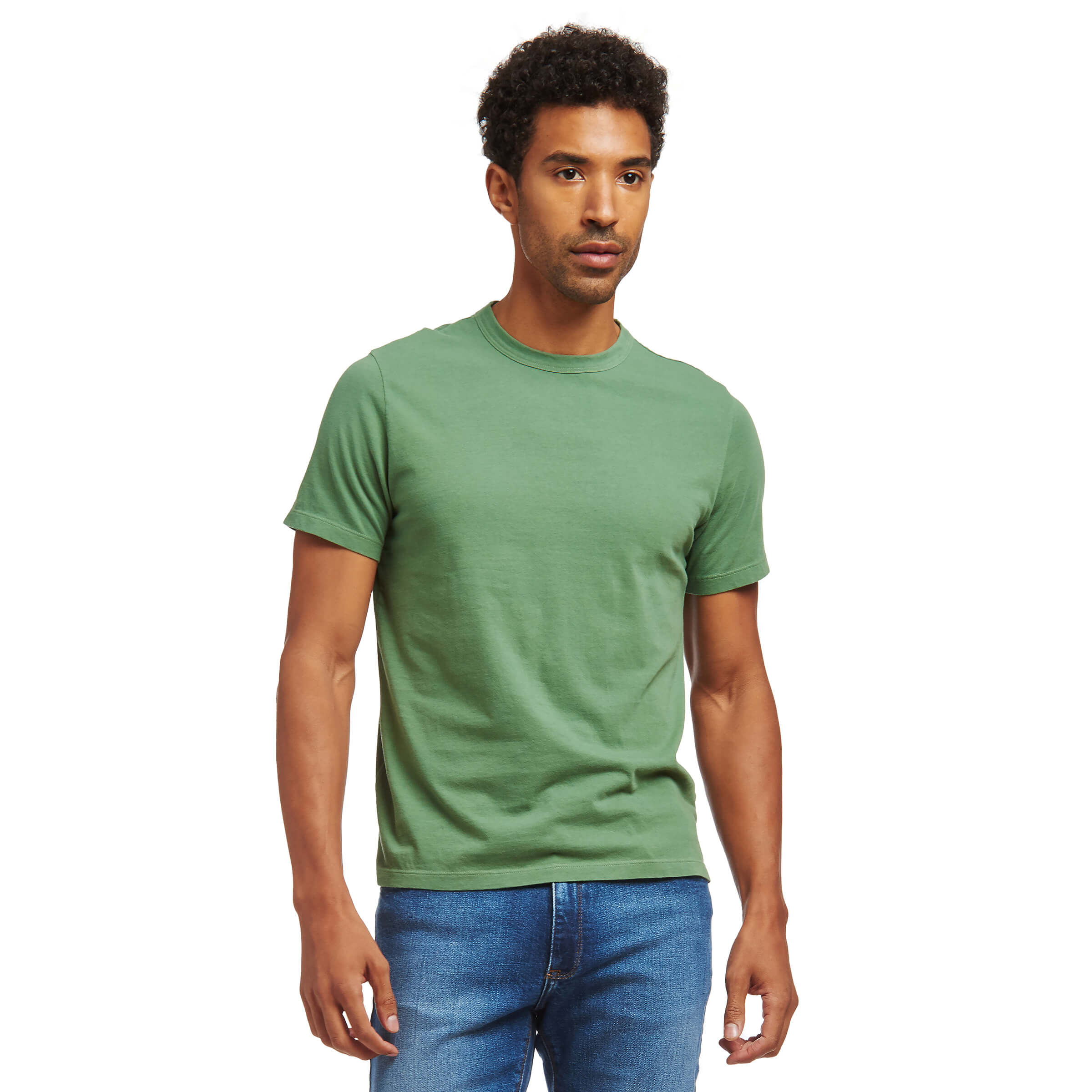  wearing White Mott&Bow | Classic Crew Driggs Tee tt tees