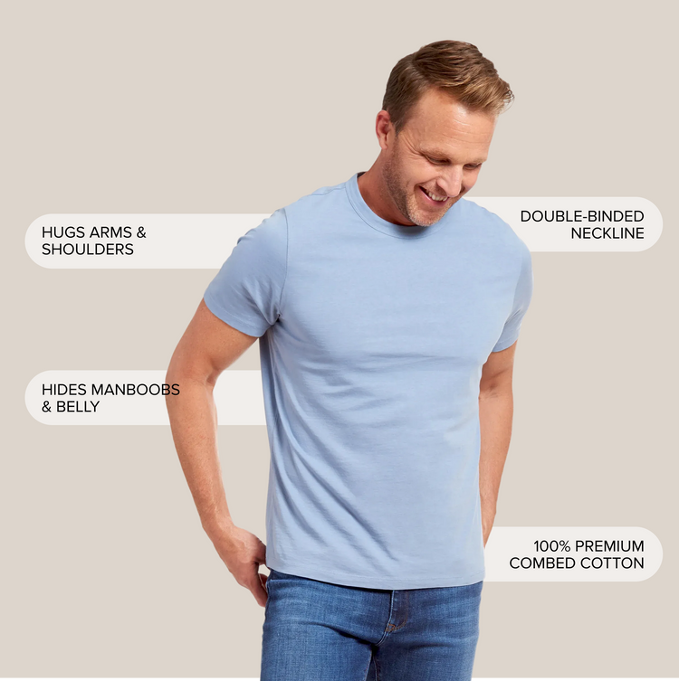 Men wearing Azul California Classic Crew Driggs Tee