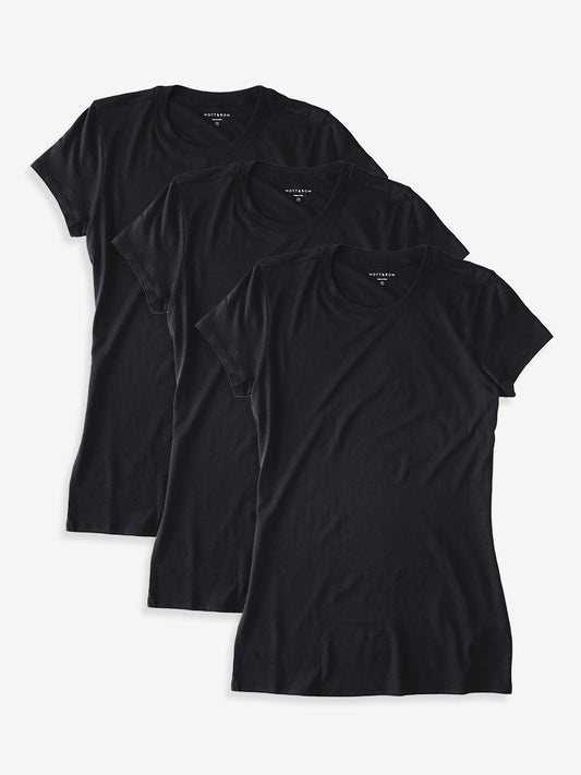 Fitted Crew Marcy 3-Pack Black bdl3_women_crew_tee tees