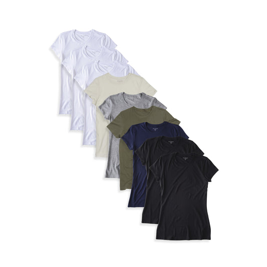 Fitted Crew Marcy 9-Pack tees