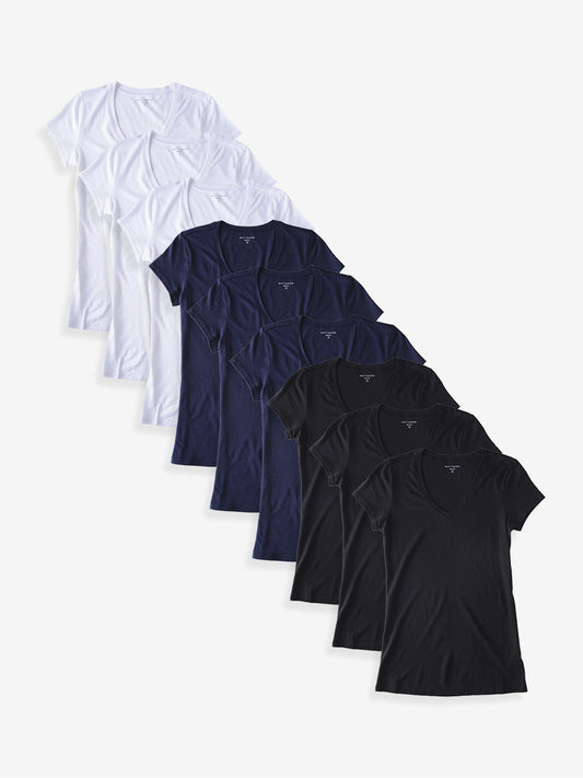 Fitted V-Neck Marcy 9-Pack tees