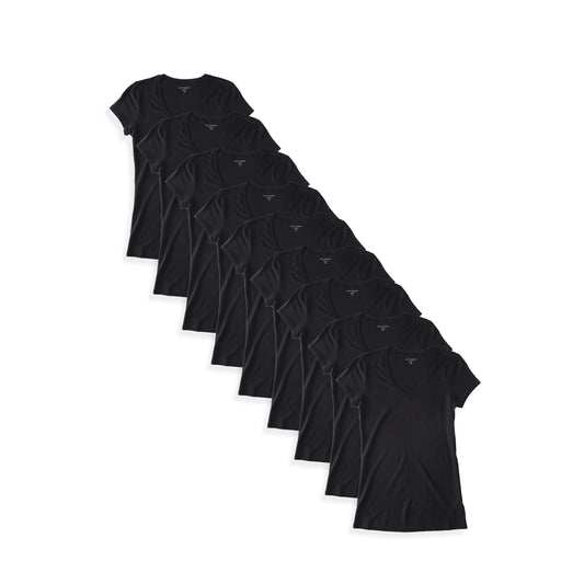 Fitted V-Neck Marcy 9-Pack  bdl9_women_vneck_tee tees