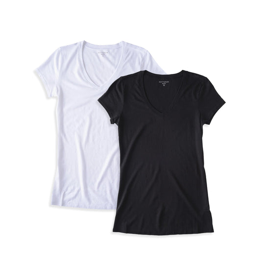 Fitted V-Neck Marcy 2-Pack  bdl2_women_vneck_tee tees