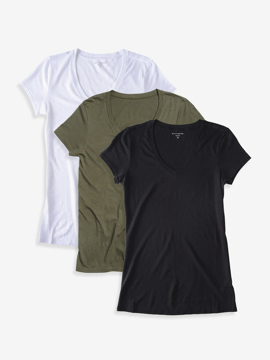Fitted V-Neck Marcy 3-Pack  bdl3_women_vneck_tee tees