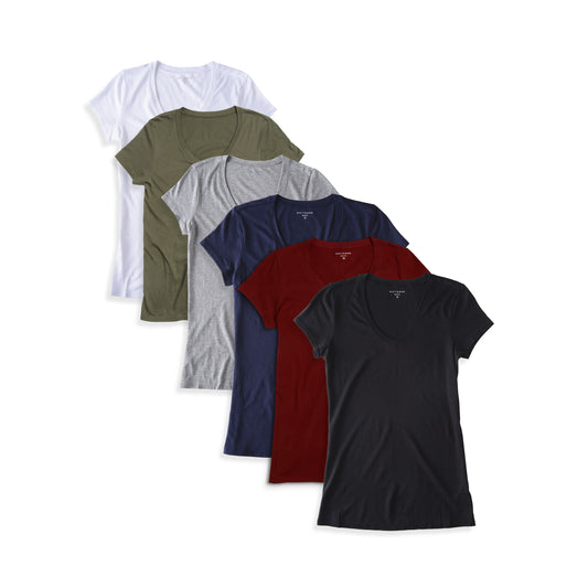 Fitted V-Neck Marcy 6-Pack  bdl6_women_vneck_tee tees