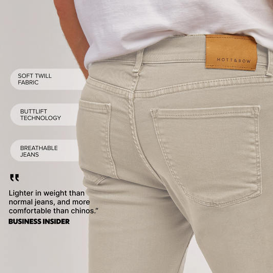 Slim Mercer Jeans Light Khaki Slim jeans