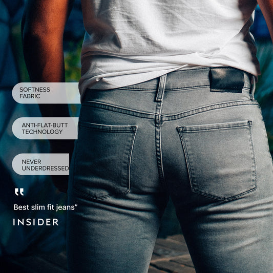 Slim Stone Jeans Light Gray Slim jeans