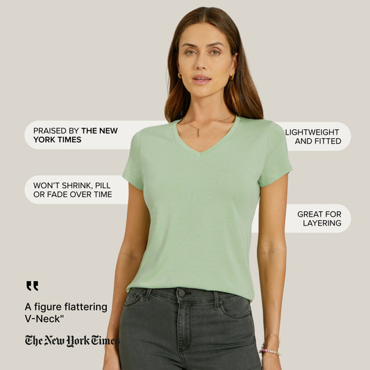 Fitted V-Neck Marcy Tee  V-Neck tees