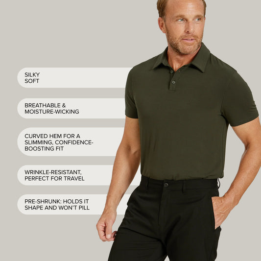 Luxe Performance Polo  luxe-polo tees