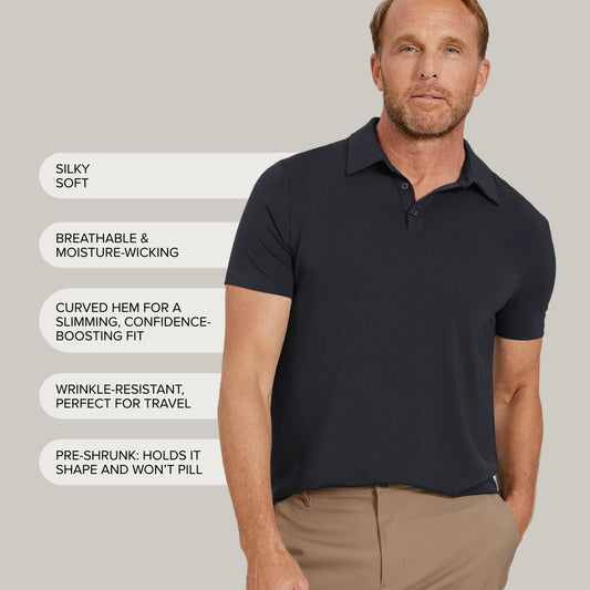 Luxe Performance Polo  luxe-polo tees