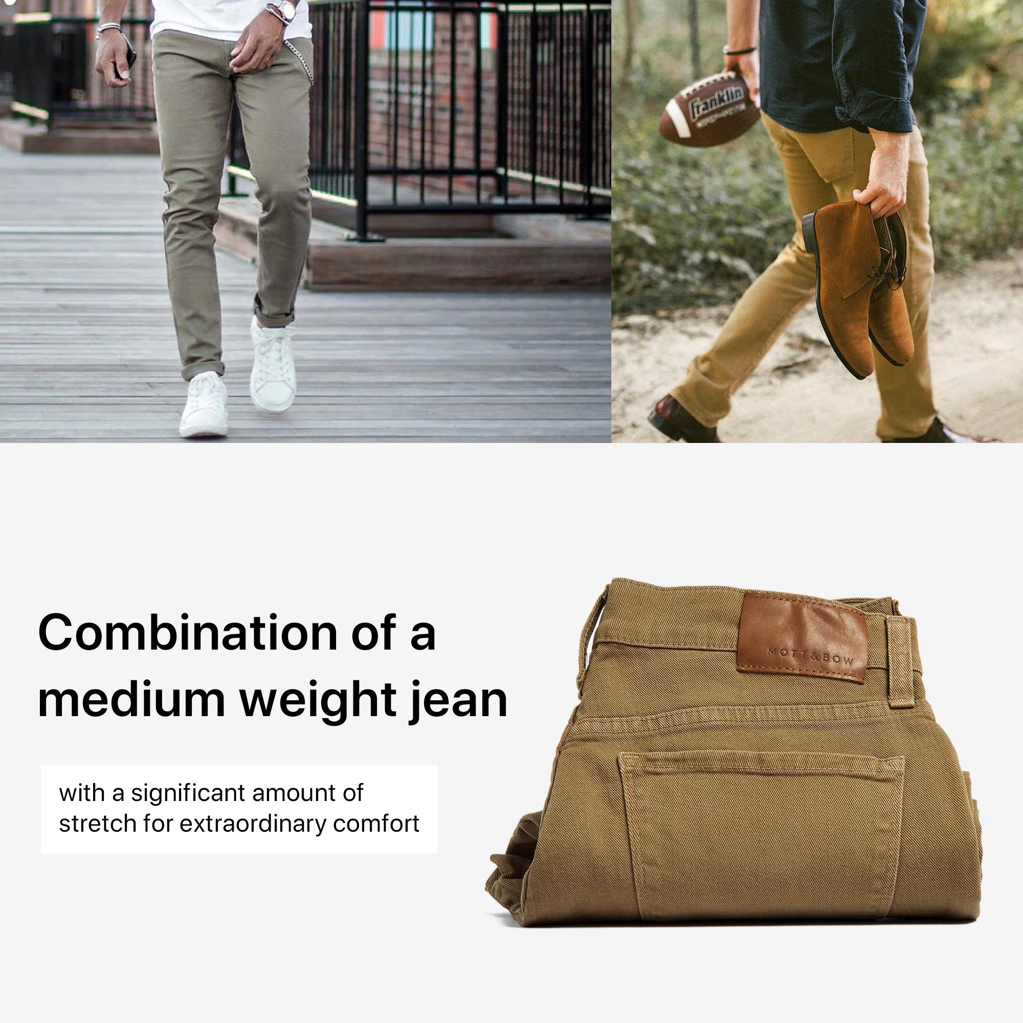 Men wearing Military Green Mott&Bow | Straight Mercer Jeans tt jeans