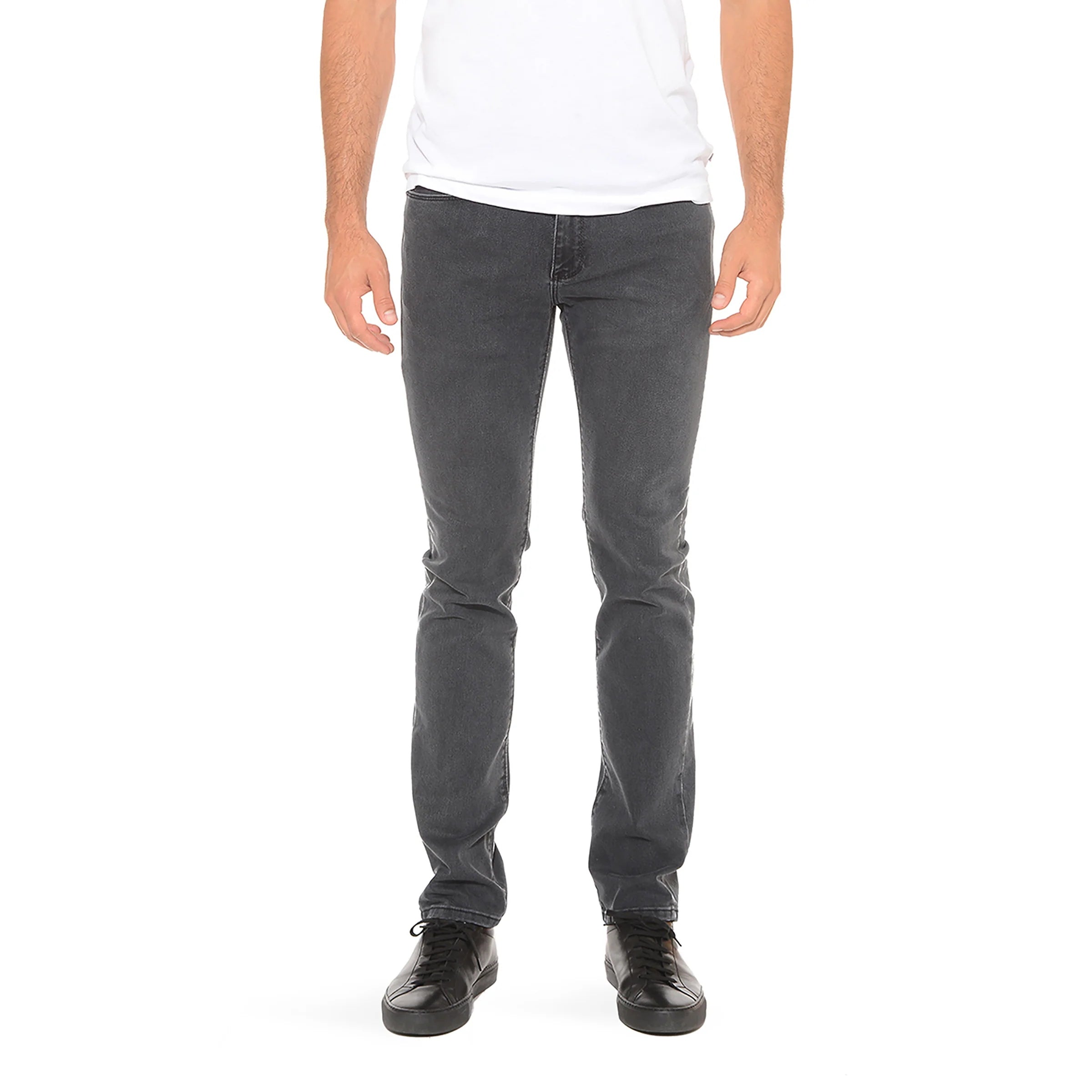 Men wearing Stone Medium Gray Mott&Bow | Slim Stone Jeans tt jeans