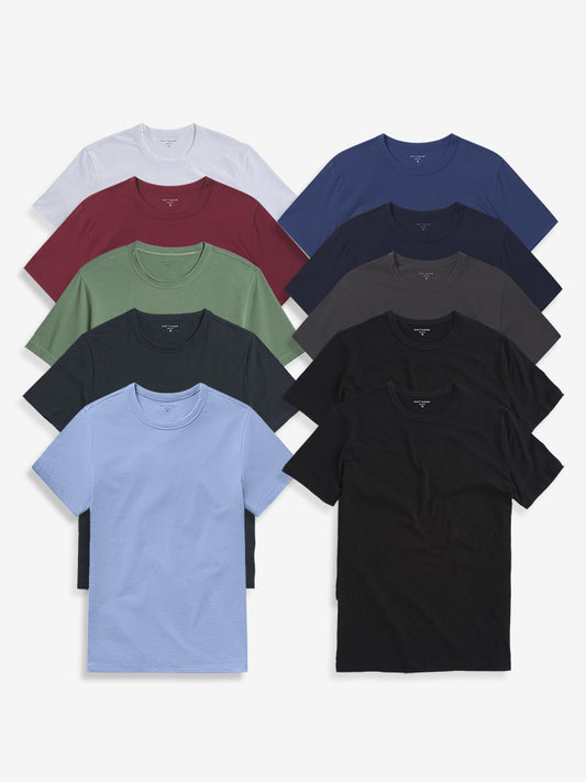 Classic Crew Driggs 10-Pack Black/Black/White/Navy/Baltic Blue/Dark Gray/Pine/California Blue/Brick Red/Olive bdl10_men_crew_tee tees