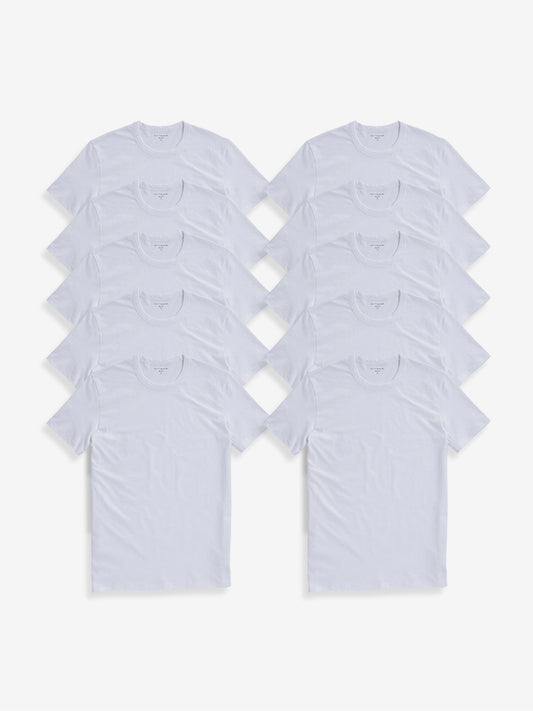 Classic Crew Driggs 10-Pack White bdl10_men_crew_tee tees