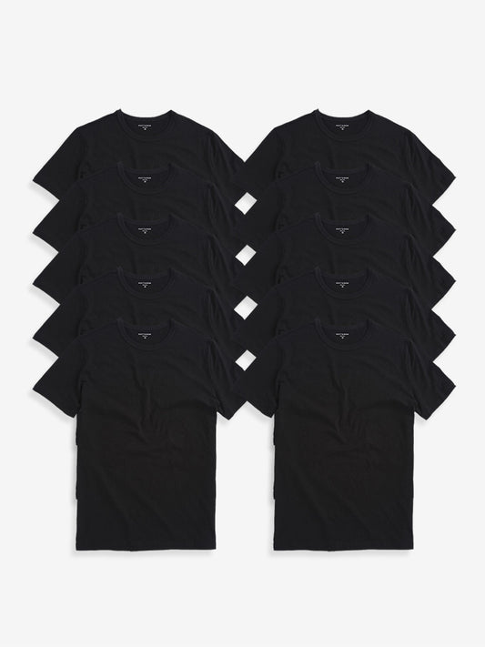 Classic Crew Driggs 10-Pack Black bdl10_men_crew_tee tees