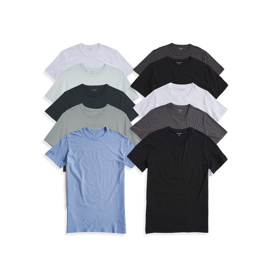 SPECIAL 10-PACK: CREW & V-NECK DRIGGS TEE tees
