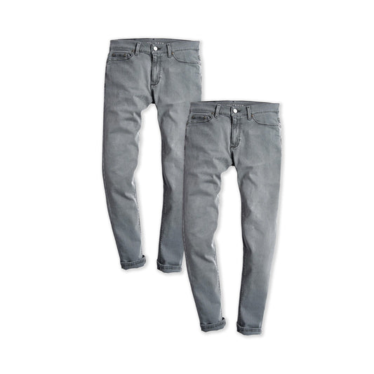 Slim Stone 2-Pack Jeans Light Gray fabric jeans