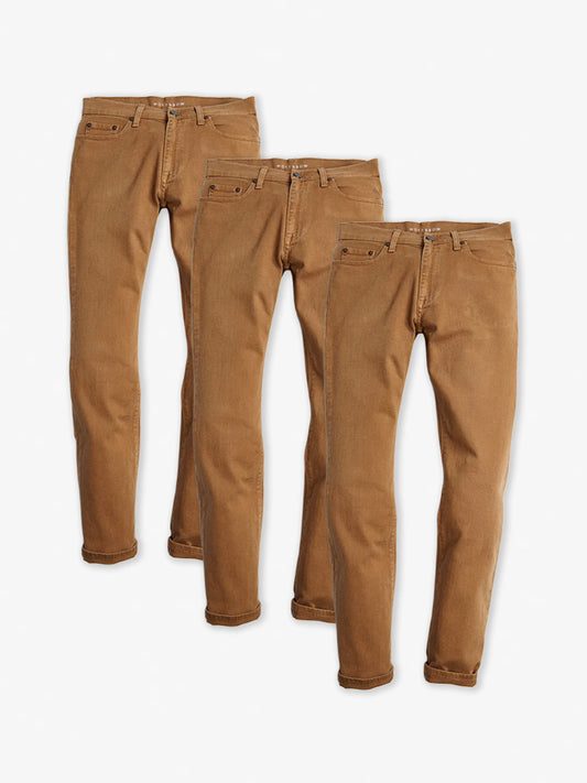 Straight Mercer 3-Pack Jeans Khaki fabric jeans