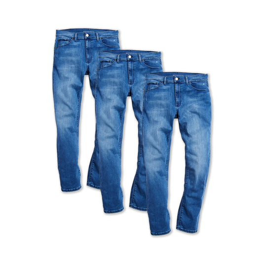 Straight Staple 3-Pack Jeans Medium Blue fabric jeans