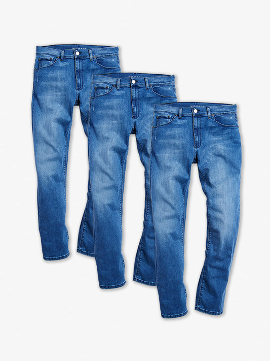 Straight Staple 3-Pack Jeans Medium Blue fabric jeans