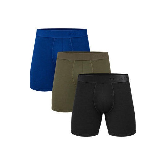 Boxer Brief 3-Pack Black/Dark Moss/Sapphire Boxer Brief underwear