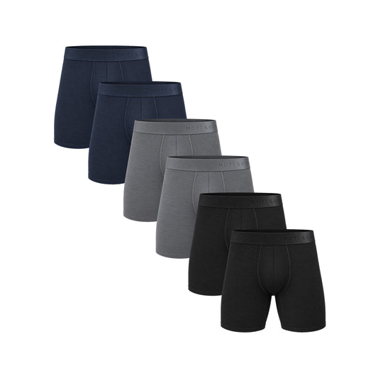 Boxer Brief 6-Pack Navy/Black/Gray Boxer Brief underwear