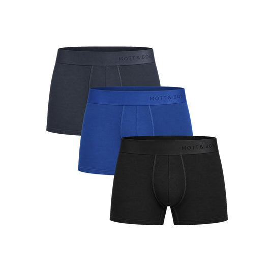 Trunks 3-Pack Black/Dark Moss/Sapphire Trunk underwear