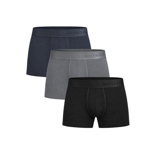 Trunks 3-Pack Navy/Black/Gray Trunk underwear