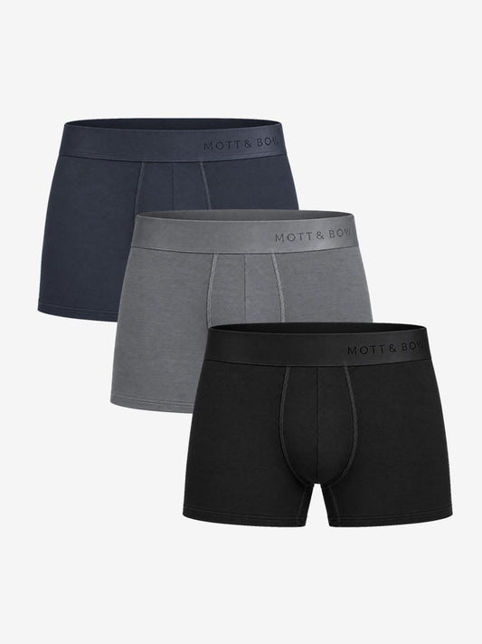 Trunks 3-Pack Navy/Black/Gray Trunk underwear