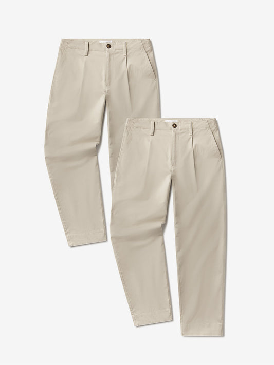 Wide Leg Chino 2-Pack Ecru bdl2_men_wide_leg_chino pants
