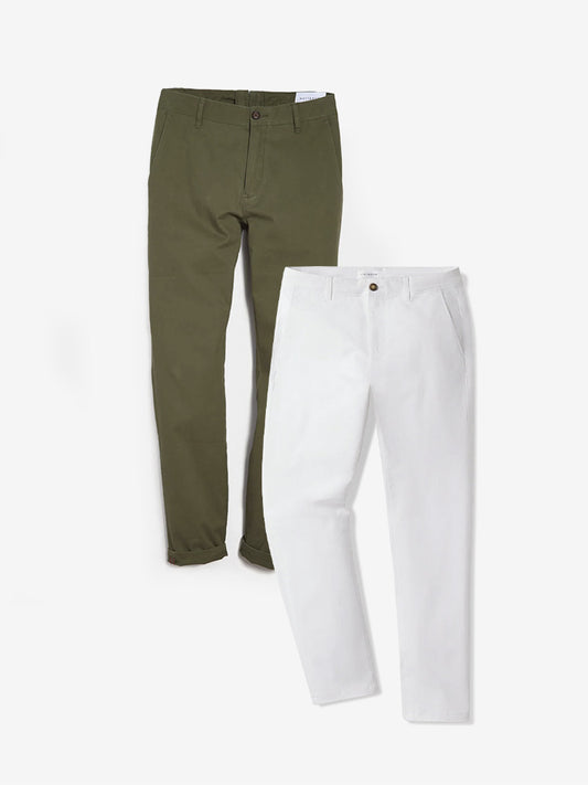 Everyday Comfort Chino Slim Pants 2-Pack  Slim pants