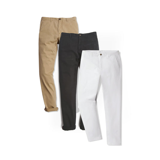 Everyday Comfort Chino Slim Pants 3-Pack  Slim pants