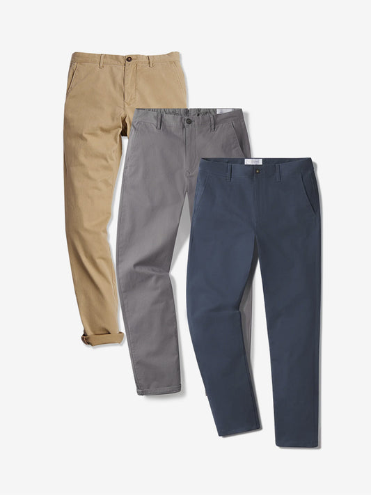 Everyday Comfort Chino Slim Pants 3-Pack  Slim pants