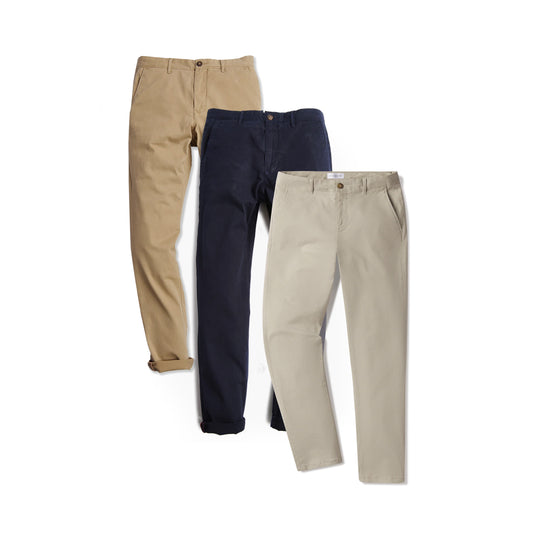 Everyday Comfort Chino Slim Pants 3-Pack  Slim pants