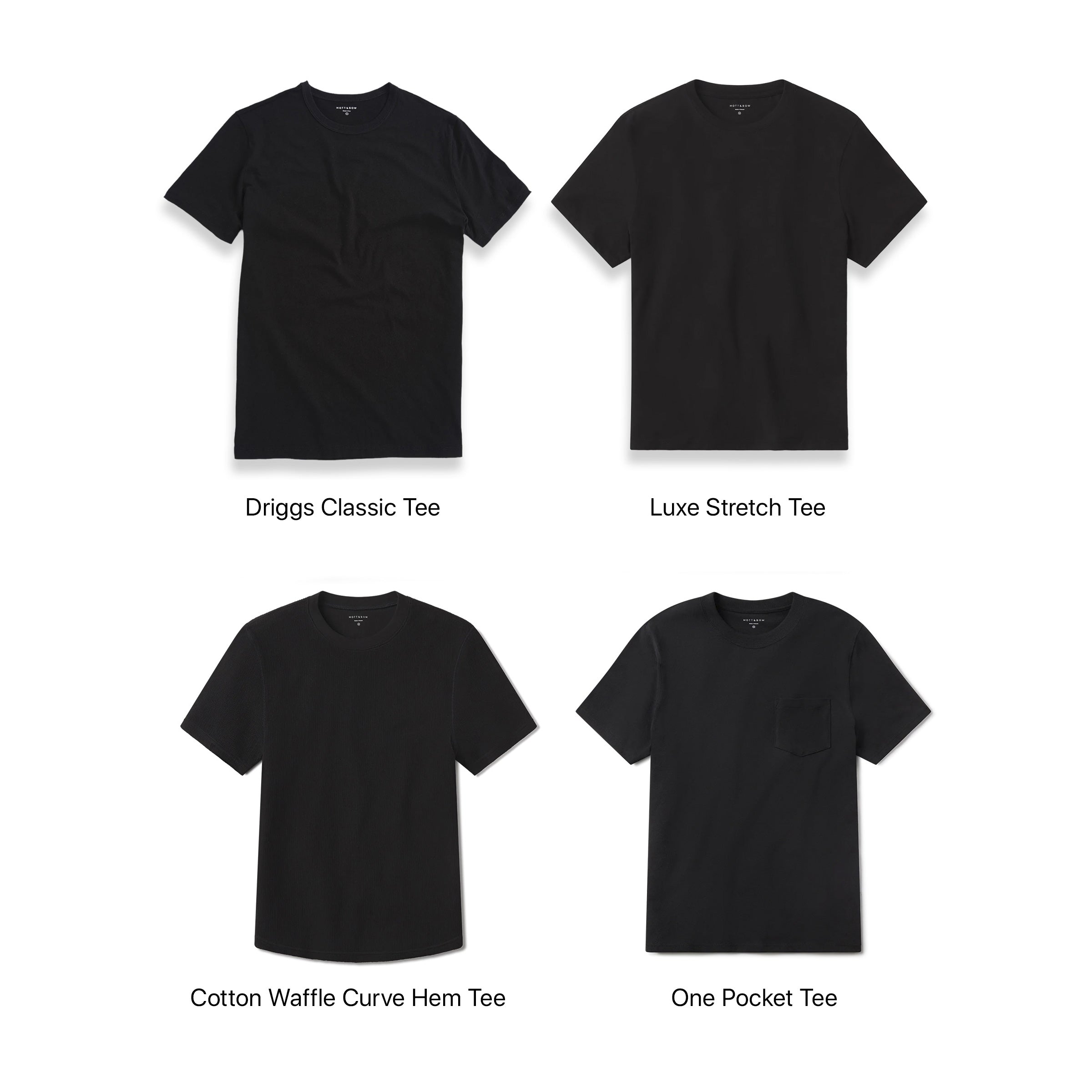 Men wearing Default Title Set: Every Occasion 4 Tee Pack