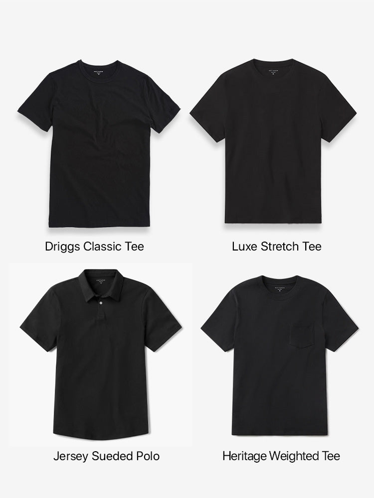 Men wearing Default Title Bundle: Every Occasion Tees 4-Pack