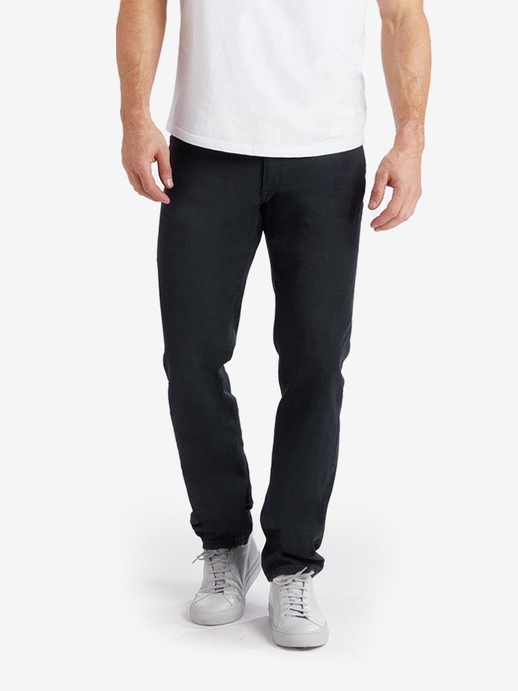  wearing Sage. Slim Mercer Jeans - Pre Order jeans