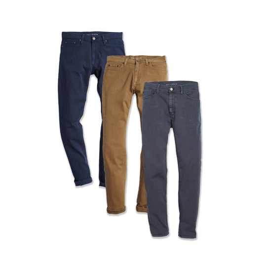 Slim Mercer Jeans 3-Pack Khaki/Blue/Slate Slim jeans