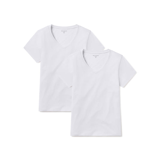 Relaxed V-Neck Marcy Tee 2-Pack White bdl2_relaxed_marcy_vneck tees
