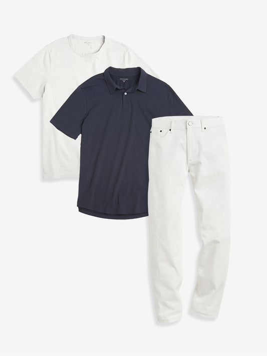 Set 06: 1 Polo + 1 Driggs Tee + 1 pair of Jeans jeans