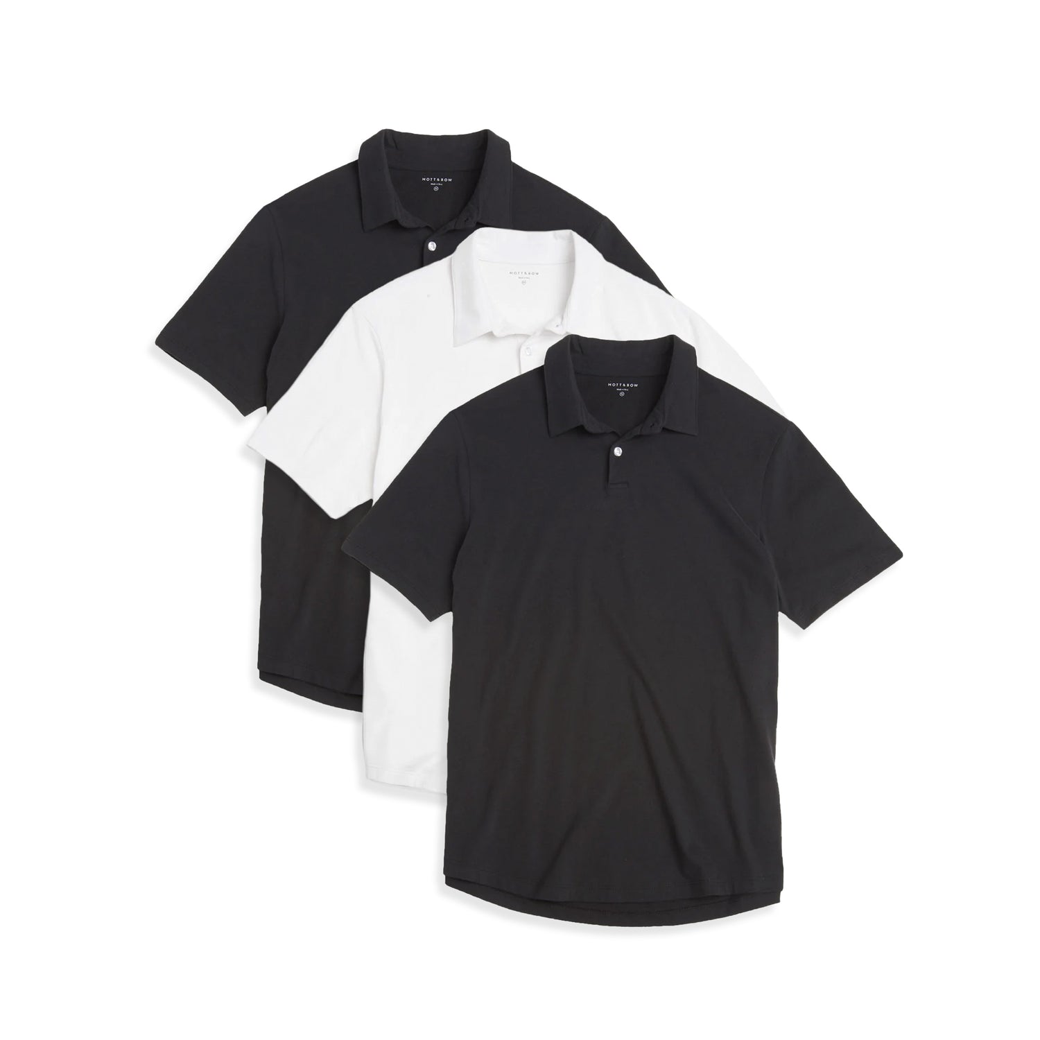 mens jersey polo 3 packs