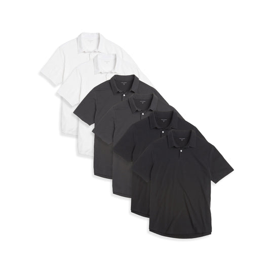 Jersey Sueded Polo 6-Pack  bdl6_men_polo_shirt tees