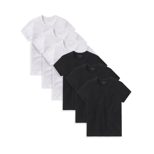 Classic Crew Slub 6-Pack Blanc/Noir bundle_collection_dummy tees