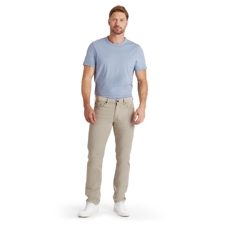 Men wearing Light Khaki Slim Mercer Jeans