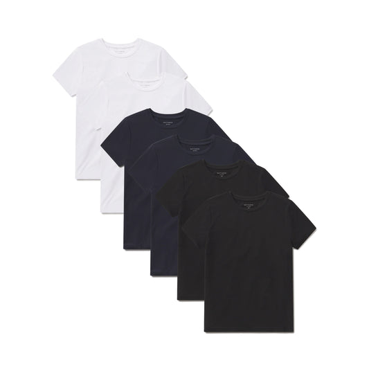 Second Skin Crew Tee 6-Pack  bdl6_women_second_skin_crew tees